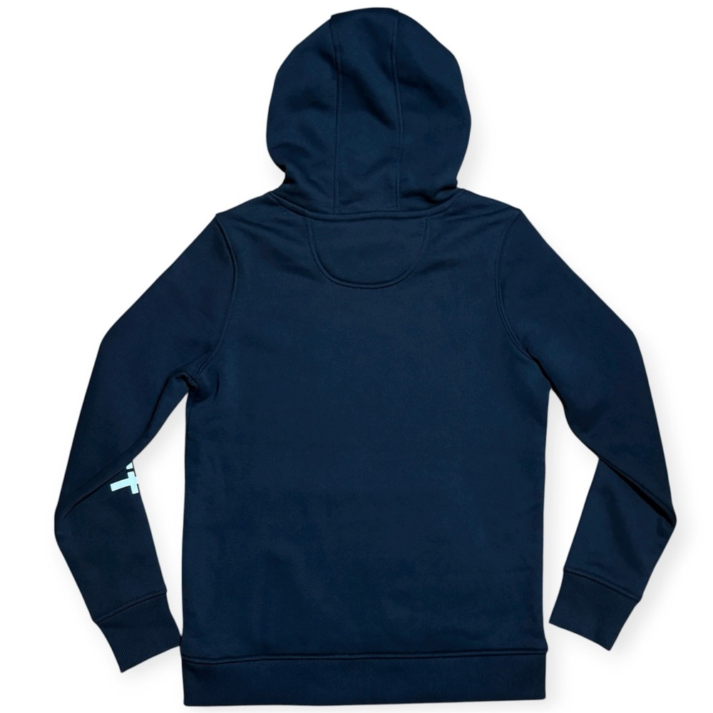 Carhartt Wm’s Relaxed Fit Logo Sleeve Fleece Hoodie NWOT In Black Sz S(4-6) - Picture 2 of 13
